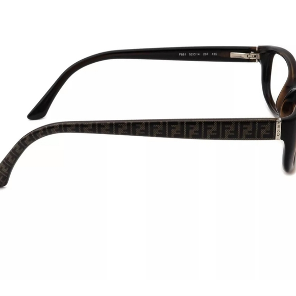 Fendi Brown Signature Logo Optical Reading Frames Glasses - Picture 5 of 14